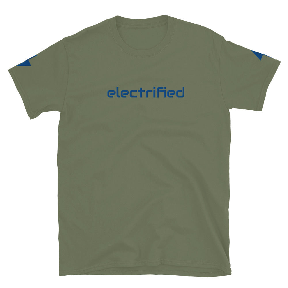Electrified Embroidered TShirt - Military Green Color - https://ascensionemporium.net